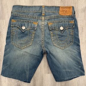 True Religion Cut Off Jean Shorts